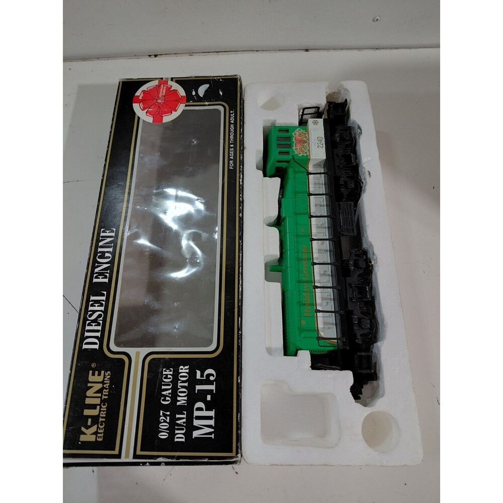K-Line 2240 O Gauge Model Railroad Christmas MP-15 Diesel Locomotive w/Box